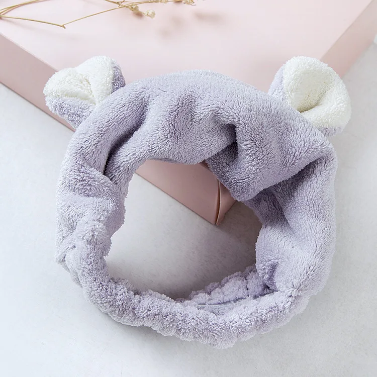 

Hairband Headband Coral Velvet Cat Ears Kawaii Face Wash Makeup Yoga Elasticity Soft Strong Water Absorption Hair Accessories