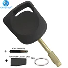 Чехол для автомобильного ключа-транспондера OkeyTech, чехол для Ford Focus Mondeo KA Fiesta Escort Jaguar XJ8 с чипом 4D60 Transit Connect