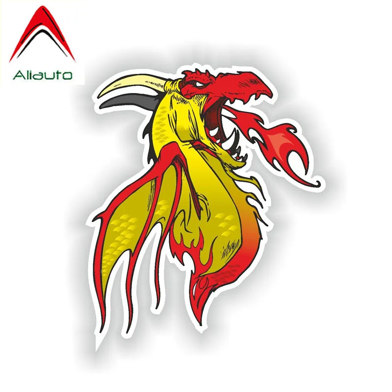 

Тату-наклейка Aliauto с изображением дракона, автомобильные аксессуары, автомобильная наклейка из ПВХ для мотоцикла Mitsubishi, Lada, Kia, Mazda,11 см * 9 см