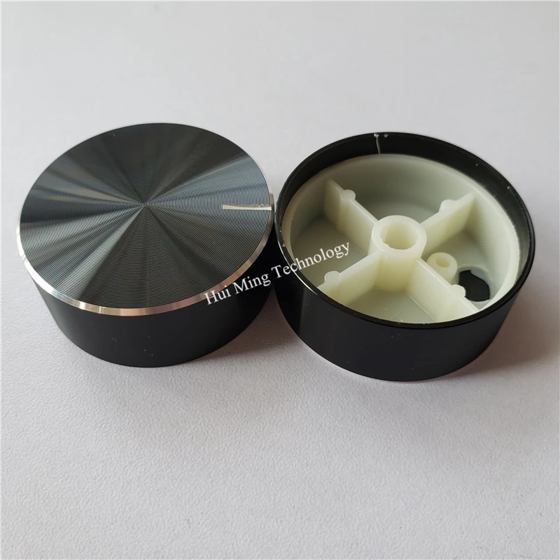 Высококачественная пластиковая алюминиевая ручка потенциометра твердая 40*16*6 мм