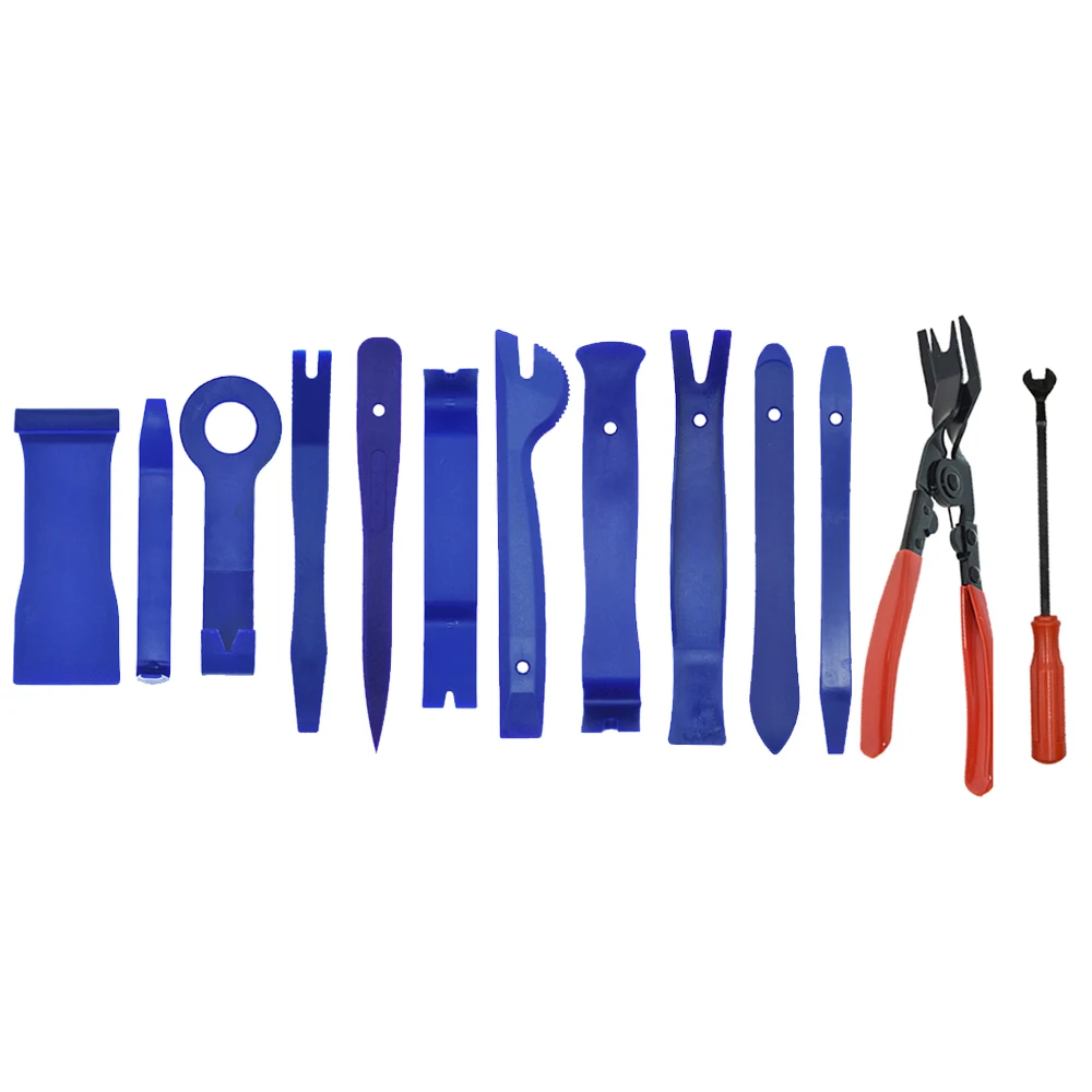 

Car Door Trim Removal Tool Pry Panel Dash Radio Body Clip Installer Kit 13Pcs