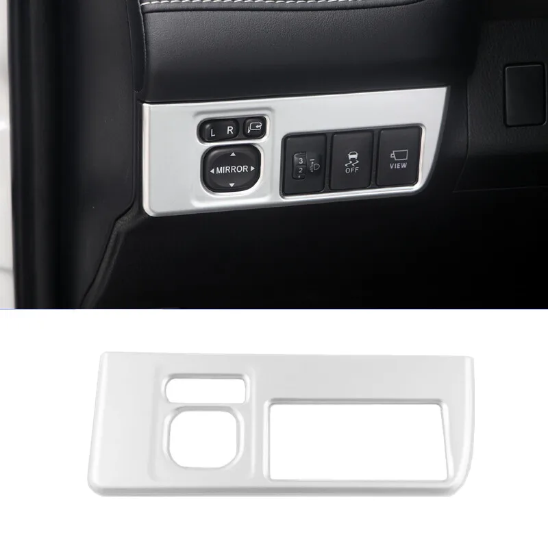 

For Toyota RAV4 2016 2017 ABS Matte LHD Rearview mirror adjustment panel switch interior moulding Cover Trim Accessories 1pcs