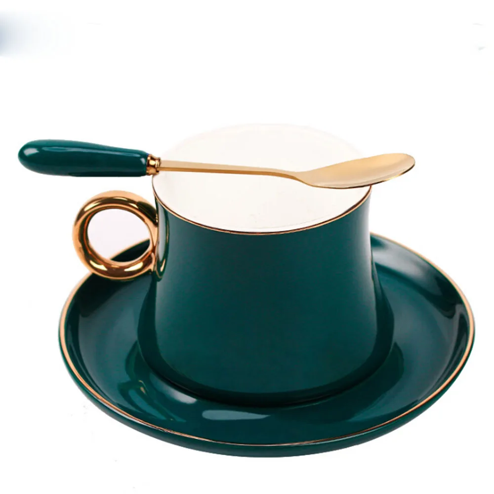 3 шт. в комплекте керамические кружки кофейная чашка блюдце и ложка европейская