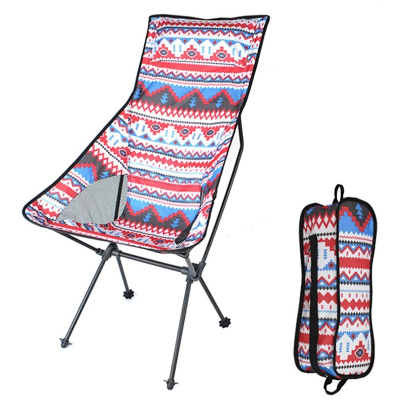 

Backrest Chair Beach Hiking Fishing Folding Chair Outdoor Portable Lightweight Backpacking Camping Chairs