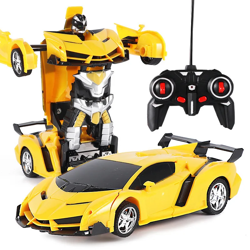 

2021 New Rc Car Transformation 2 In 1Driving Sports Cars Cool Deformation Robots Models Remote Toy Gift For Boys