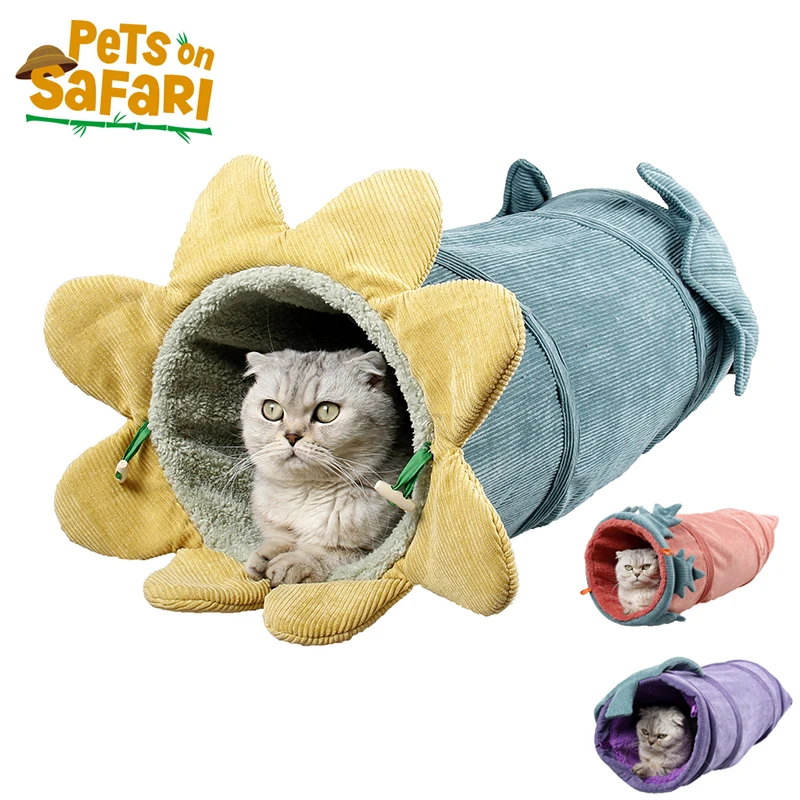 

Four Seasons Foldable Vegetable Shaped Cat Tunnel Tube Interesting Dog Toys Cute Warm Pet Supplies