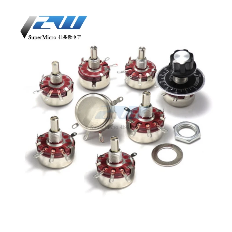 1 комплект WTH118 DIY Kit 2 Вт 1A потенциометр 1K K 4 7 10K 22K 47K 100K 470K 1M Ом коридор + WHT118 0 100 ШКАЛА