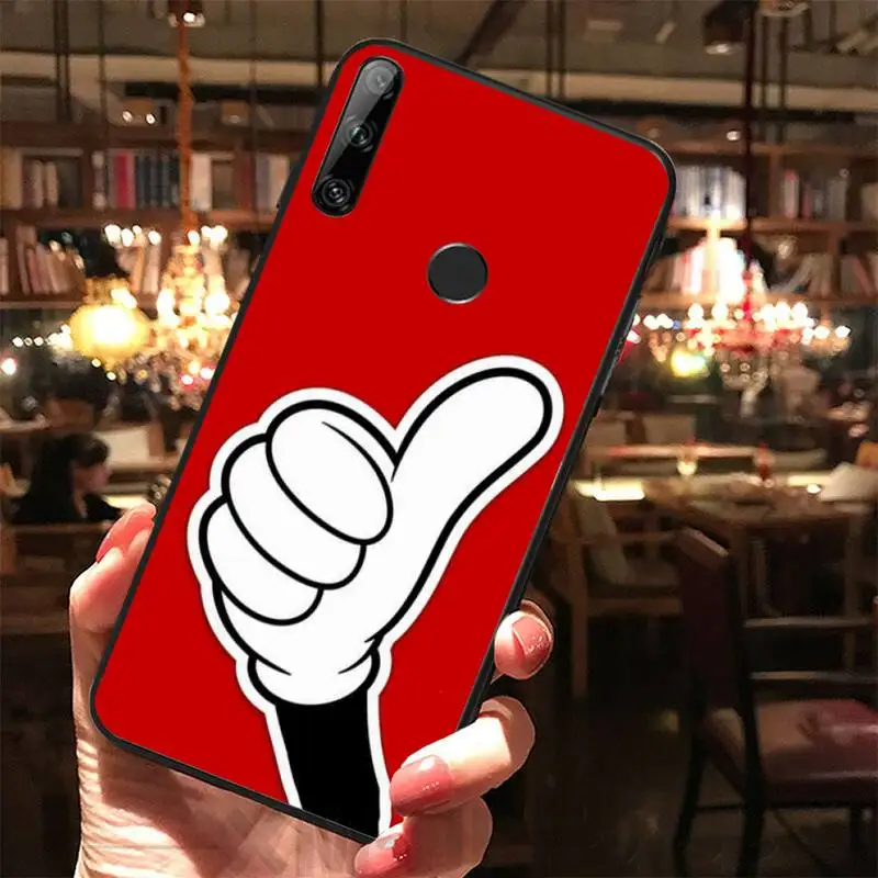 LJHYDFCNB Прохладный жест Bling симпатичный чехол для телефона Huawei Y5 Y6 Y7 Y9 Prime Pro II 2019