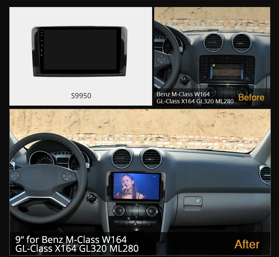 Автомагнитола для Mercedes Benz M-Class W164 gl164 GL320 ML280 Android 10 6G + 128G Carplay K7 радио 360 4G LTE |