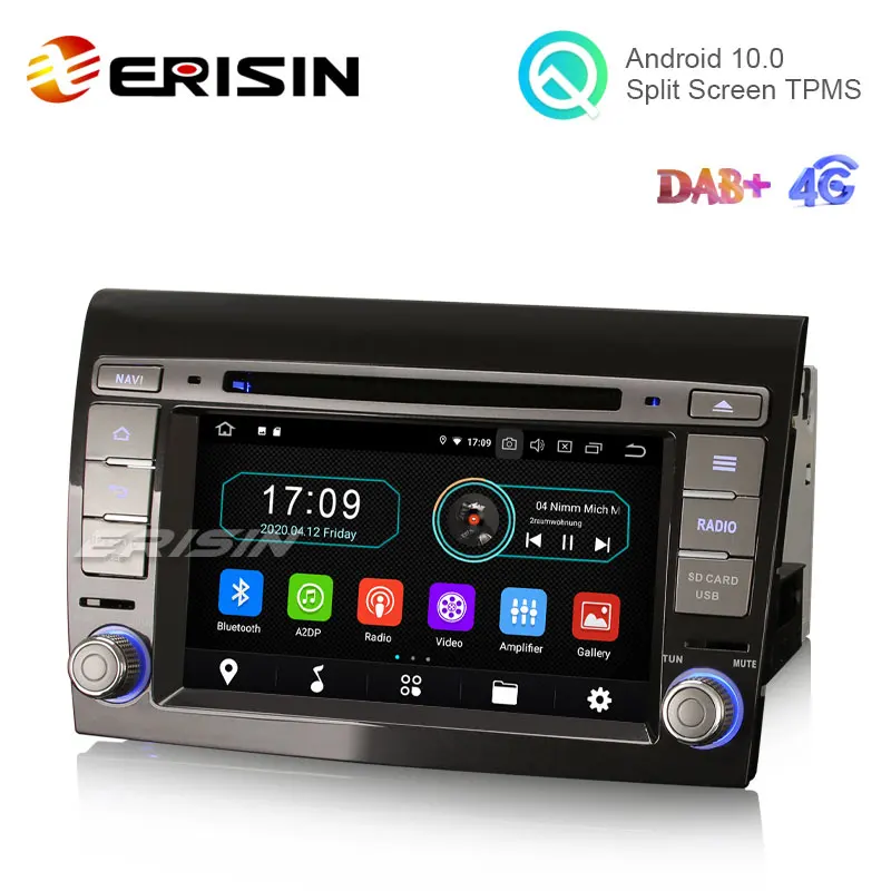 Erisin ES5971F 7 &quotAndroid 10 0 Авторадио DVD для Fiat Bravo 2008 GPS DAB + WiFi OBD2 TPMS 4G DTV CD Bluetooth CarPlay