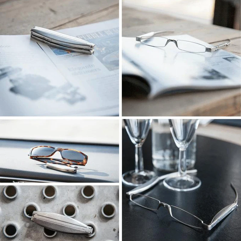 

1pcs Fashionable Foldable Pocket Glasses 1.0~4.02020 Xmas GiftPocket Glasses Folding glasses Unisex Reading Goggles