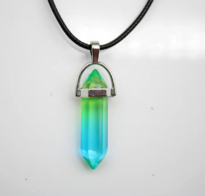 Оптовая продажа 1 шт. ожерелье с подвеской в форме шестигранной колонны из