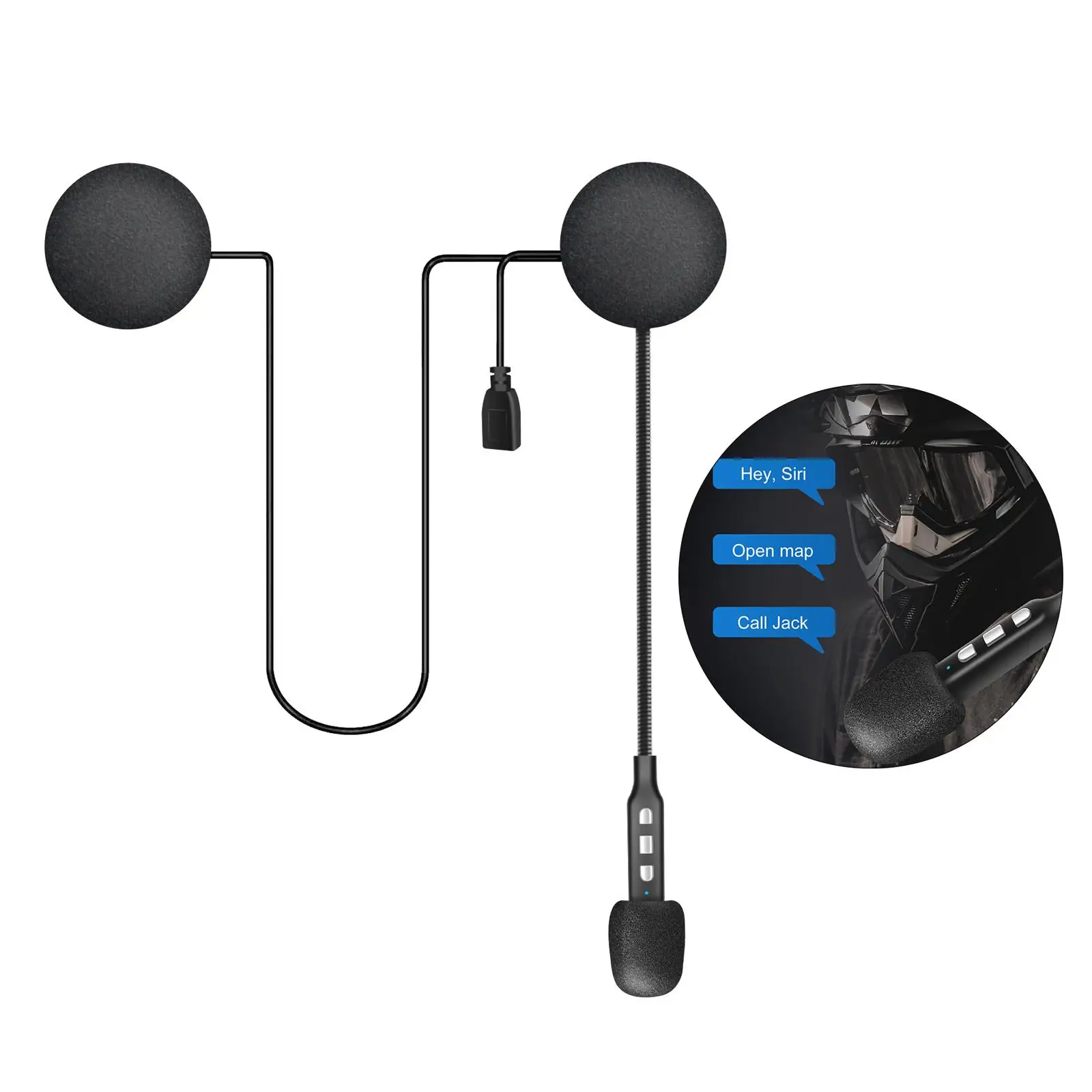 

Водонепроницаемая Bluetooth-гарнитура для мотоциклетного шлема, с микрофоном