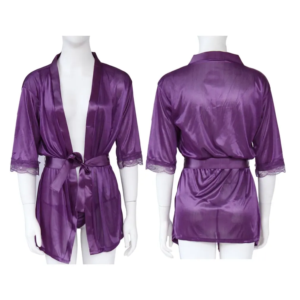 1 комплект сексуальное кружевное ночное белье ночная рубашка нижнее Халат +