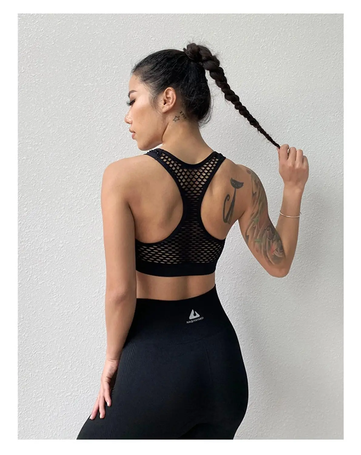 

Mesh Breathable Quick Dry Sports Bra Push Up Sexy Fitness Workout Sports Top Shockproof Cross Back Athletic Gym Yoga Tops Women