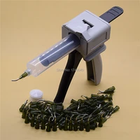 30cc uv glues caulking gun 30ml glue gun with 30cc glue dispenser syringe barrel and 14g bent tapered dispensing needle tips set