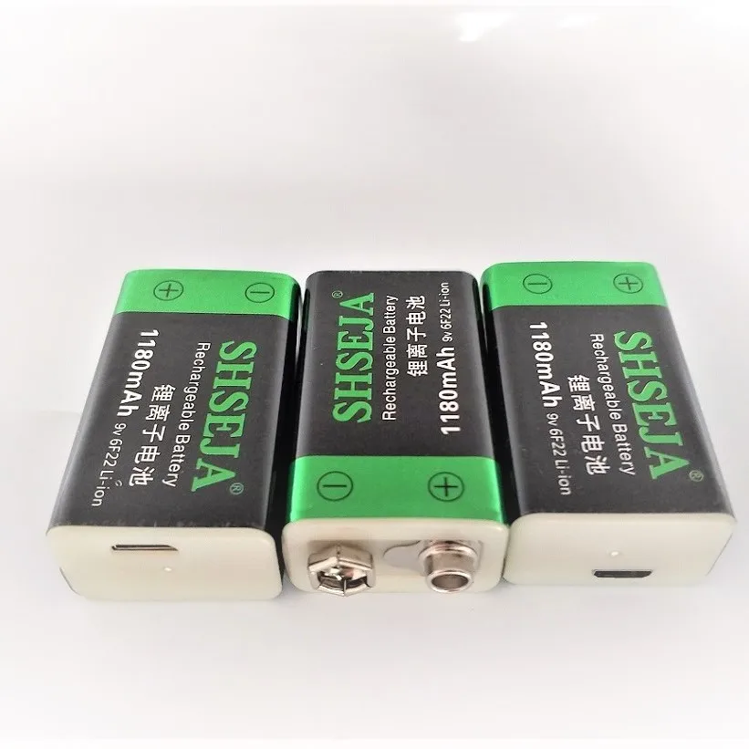 3 шт./лот 9V 1180 мА/ч, литий-ионный аккумулятор 6F22 USB аккумуляторная батарея детектор игрушка аккумуляторная батарея