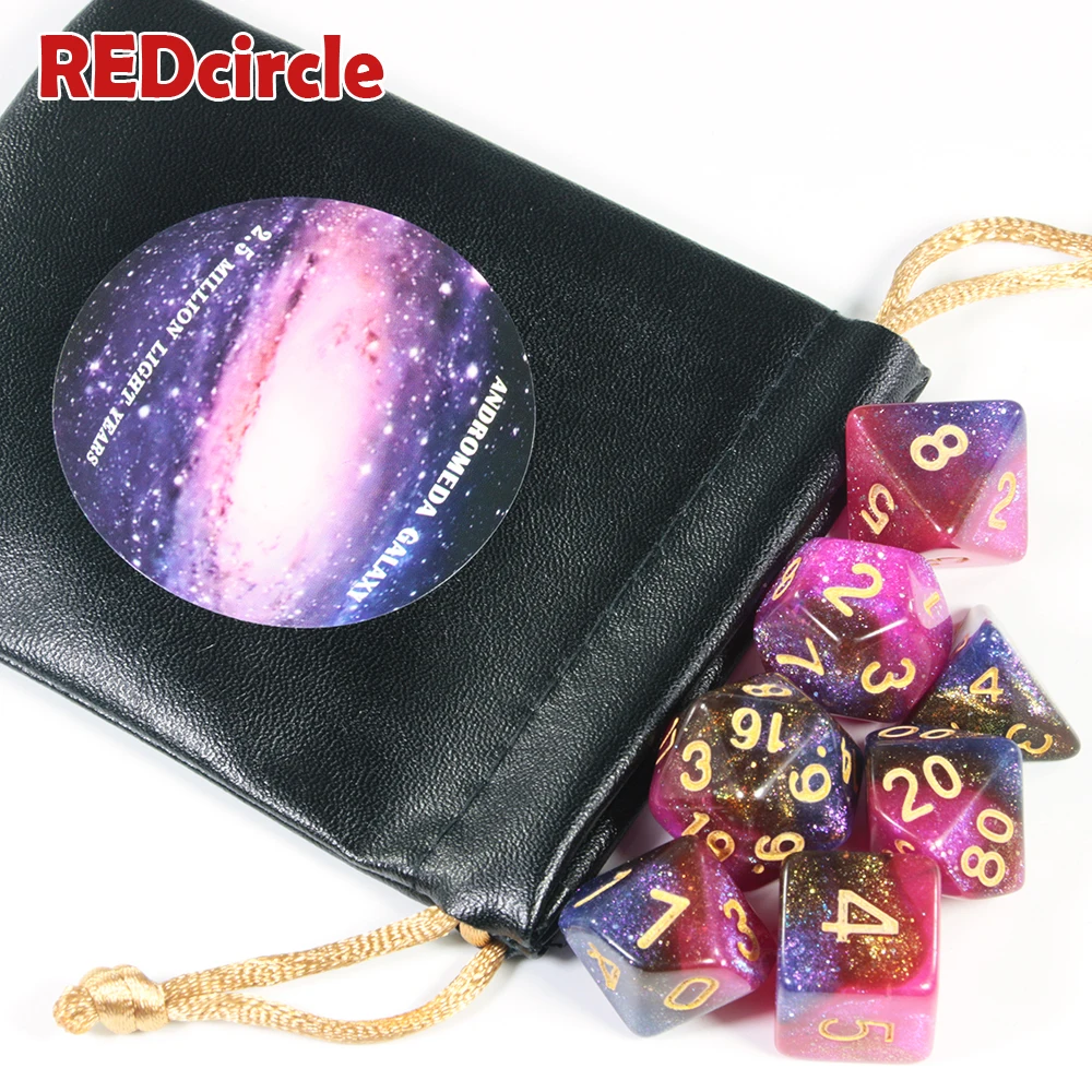 Совершенно новая забавная Вечеринка Вселенная Галактика кости 7 шт DnD RPG игры