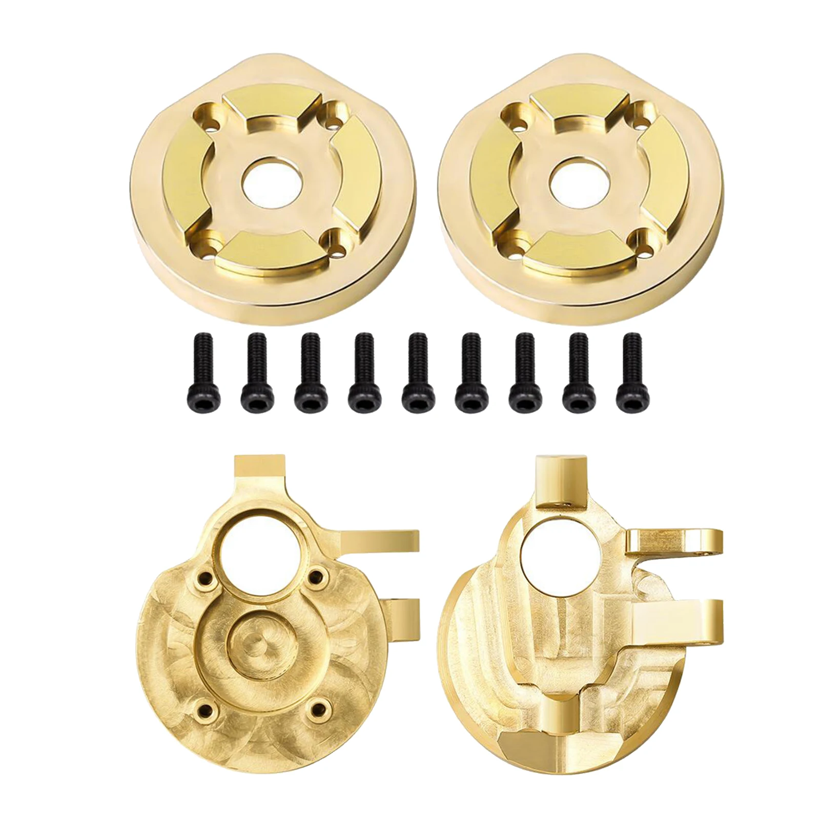 

1Pairs Brass Weights Counterweight Knuckle Housing/Hub Carrier for SCX10 III AX103007 RC Spare Parts