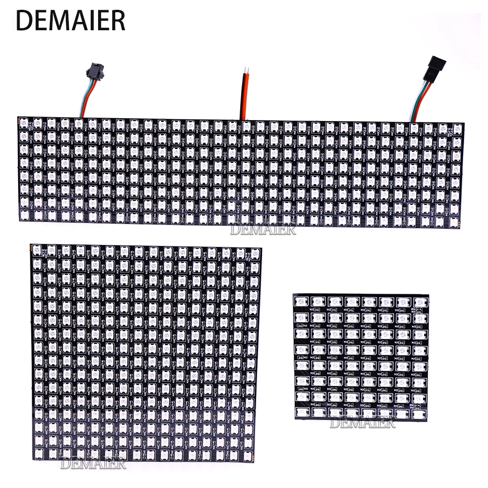 WS2812B гибкий пиксель 8x8 16x16 8x32 SK6812 индивидуальная Adressierbare Digitale led modul панель Гибкая DIY