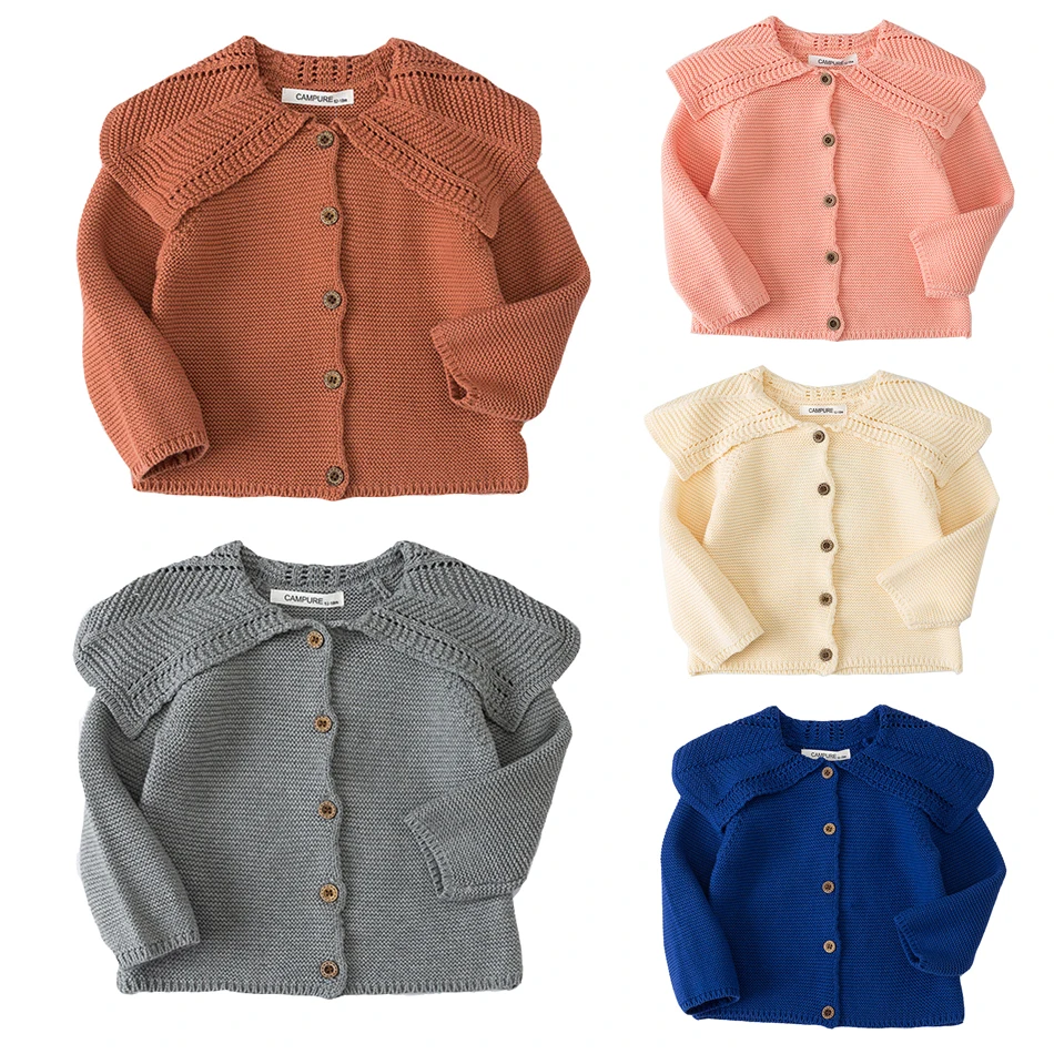 

Kids Baby Newborn Cardigan Coat Autumn Winter Girl Knitting Sweaters Cotton Boys Jacket Children's Clothing