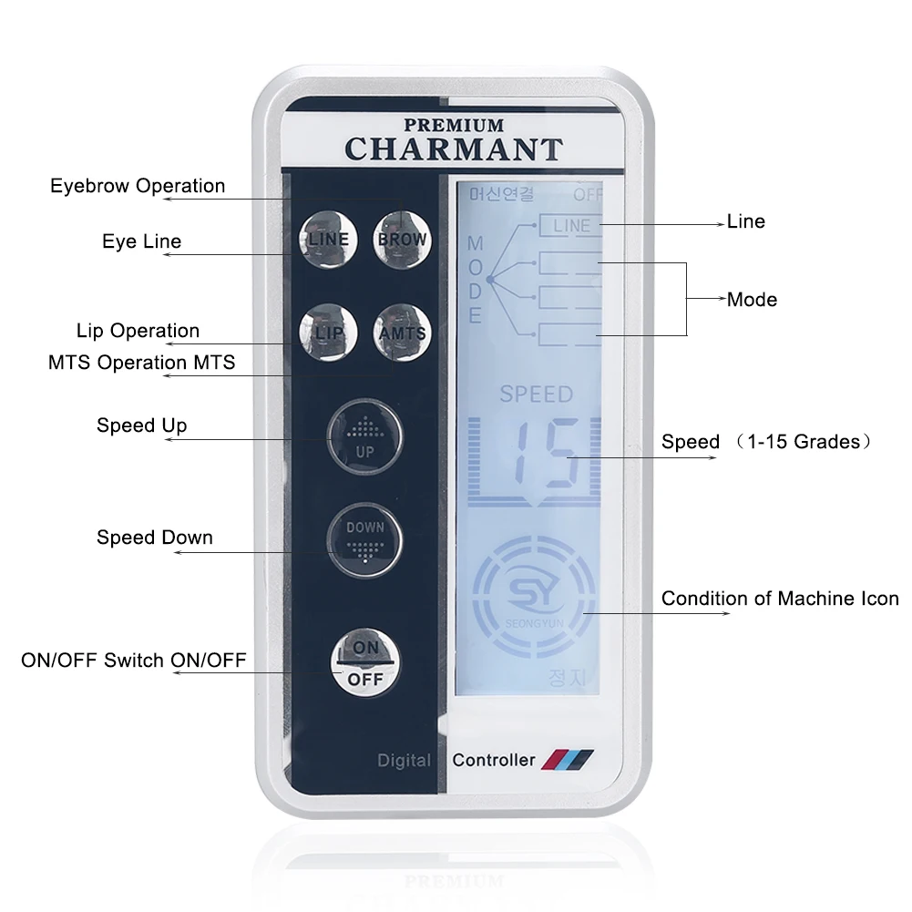 Профессиональный электрический цифровой контроллер набор для микроблейдинга