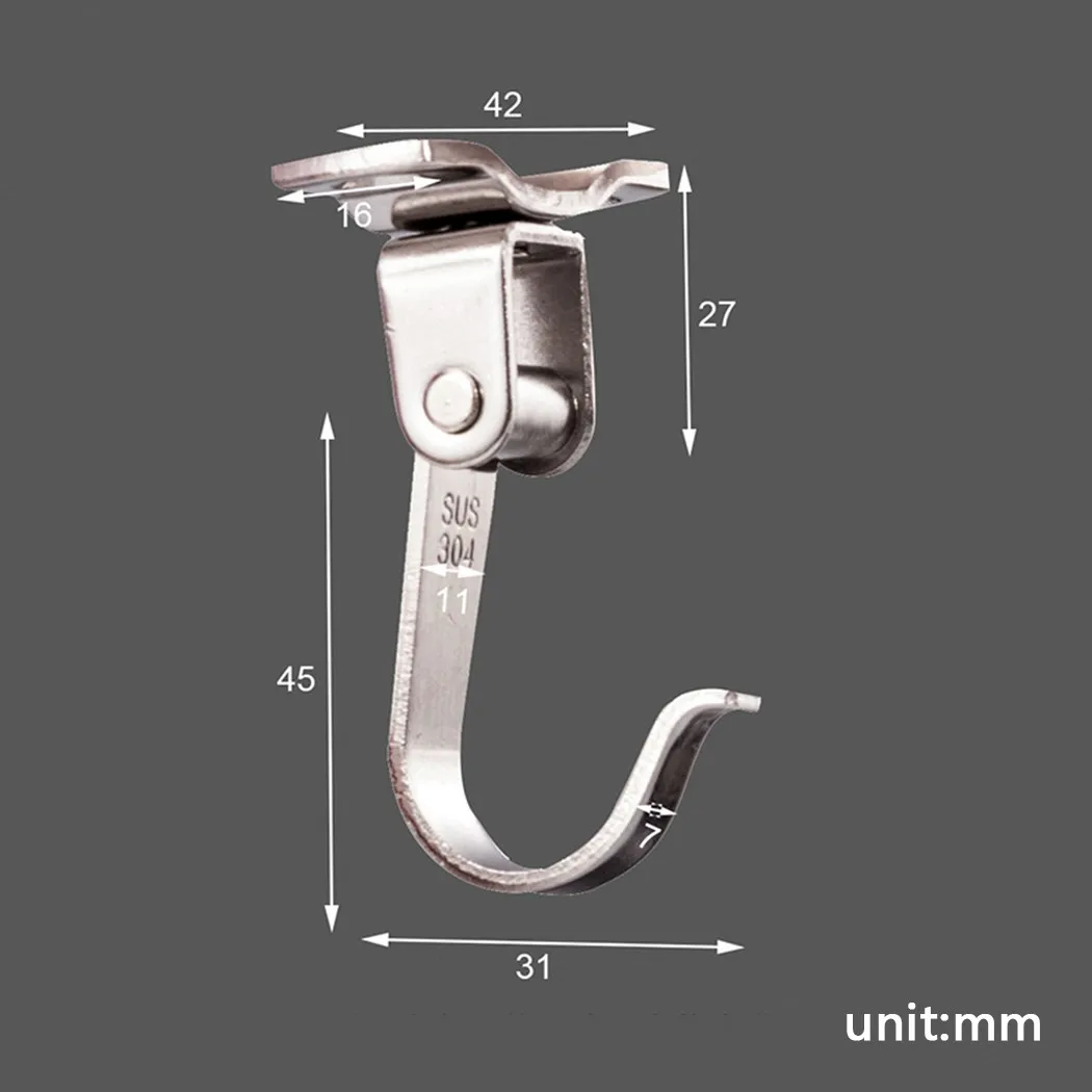 Сверхмощный Верхний Крючок из нержавеющей стали 304 подвесная вешалка для шкафа