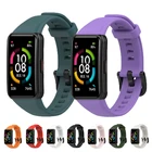 Ремешок силиконовый для смарт-часов Huawei Honor band 6, сменный Браслет для наручных часов