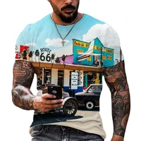 summer mens short sleeve loose t shirt slim round neck pullover plus size casual streetwear fashion 3d print t shirt for men