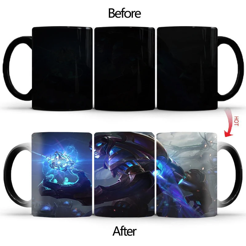 Новая кружка с изображением робота меняющая цвет керамическая Термокружка для