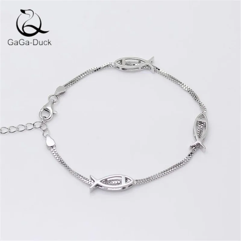 Новое поступление модные ювелирные изделия темперамент милая рыба Стерлинговое