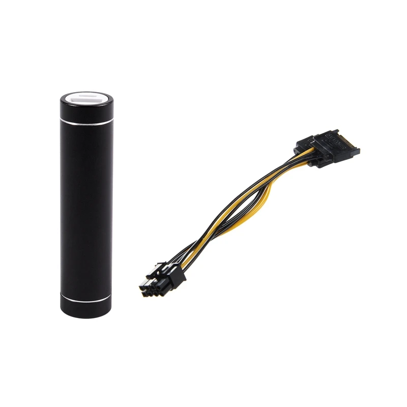 1 Pcs 2600Mah External USB Power Bank Box Battery Charger &amp Dual 15 Pin SATA Male Video Card Cable | Электроника