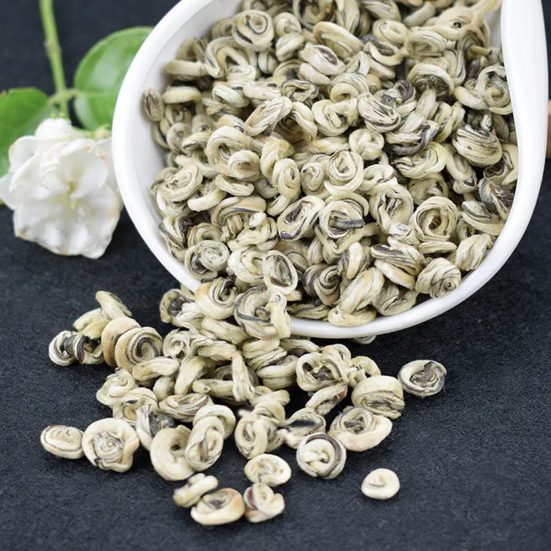 

Женский китайский чай, новый белый Нефритовая улитка, King жасминовый чай, жасминовый зеленый чай, жасминовый цветочный чай