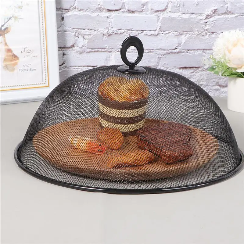 Plate Cover Dish Cover Dining Table Round Style Anti Fly Mos