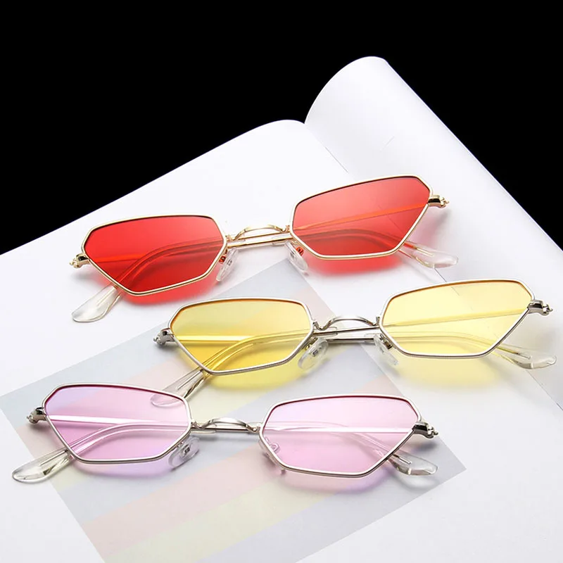 

Vintage Samll Frame Sunglasses Women Polygon Steampunk Metal Sun Glasses for Men 2021 Luxury Brand Mirrored Lunettes UV400 Gafas