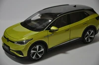 118 diecast model for vw volkswagen id 4 x 2020 yellow suv alloy toy car miniature collection gifts hot selling id4x