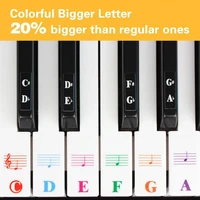 transparent music decal notes piano keyboard stickers 4961 or 88 key electronic piano piano spectrum sticker symbol