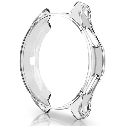 transparent Чехол gear S3 frontier для samsung Galaxy watch 46 мм 42 мм чехол с гальваническим покрытием gear s3 classic gear спортивный защитный чехол - Цвет ремешка: transparent