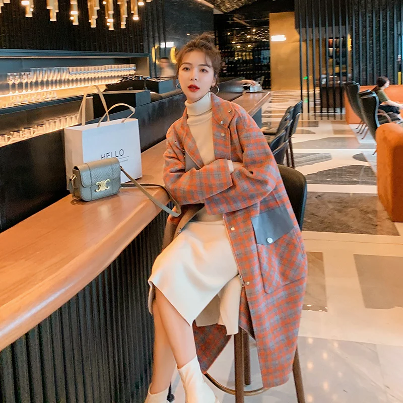 

Изделия, Стиль New Hepburn, клетчатая кожа, лоскутное шерстяное изделие ()