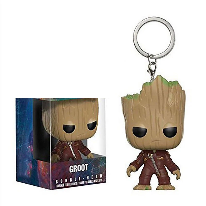 Funko стражи галактики 2 rocket star lord дерево брелок игрушка фигурка Коллекционная