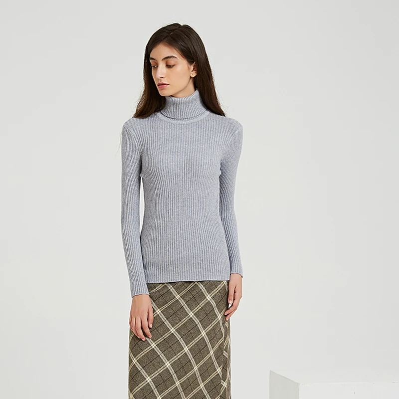 Marwin New-coming Autumn Winter more colorTurtleneck Pullovers Sweaters Primer shirt long sleeve Short Korean Slim-fit tight sw | Женская