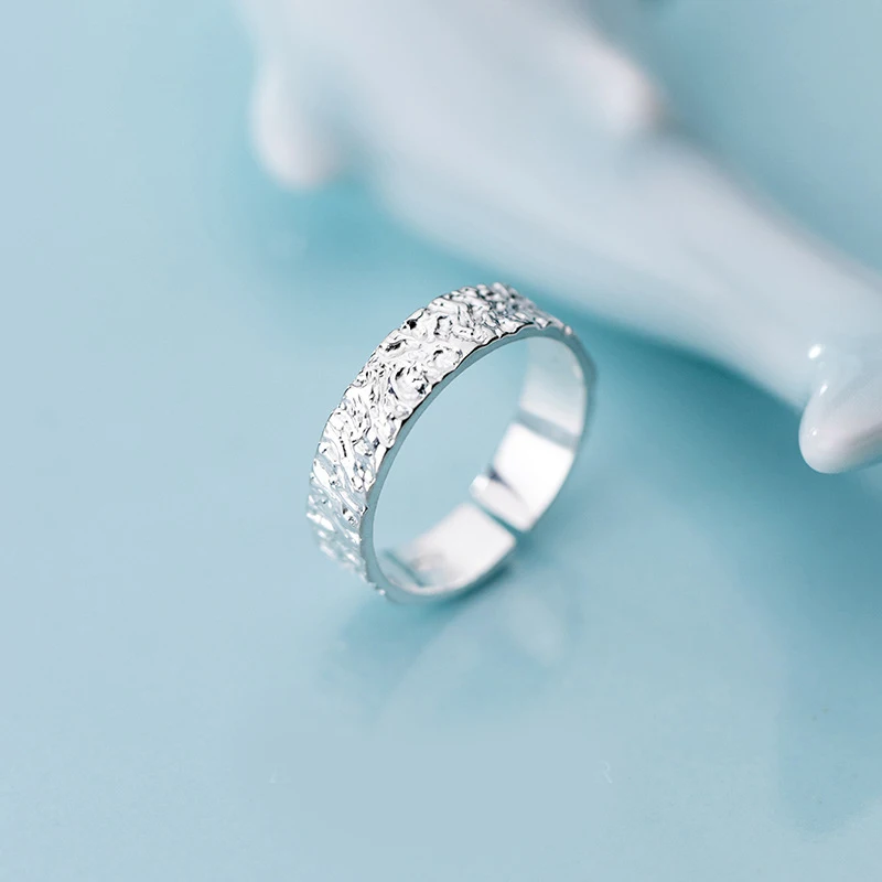 Богемные винтажные серебряные геометрические кольца неправильной формы для