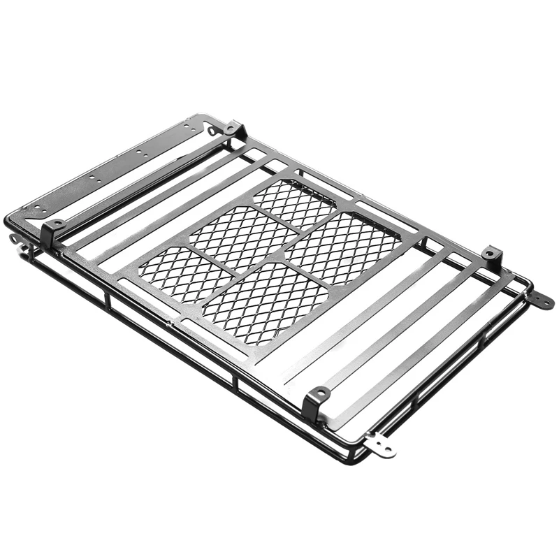 

Metal Roof Rack Luggage Carrier with 36 LED Spotlight Bar for 1/10 RC Car Traxxas Trx4 RC4WD Cherokee Axial Scx10 S38