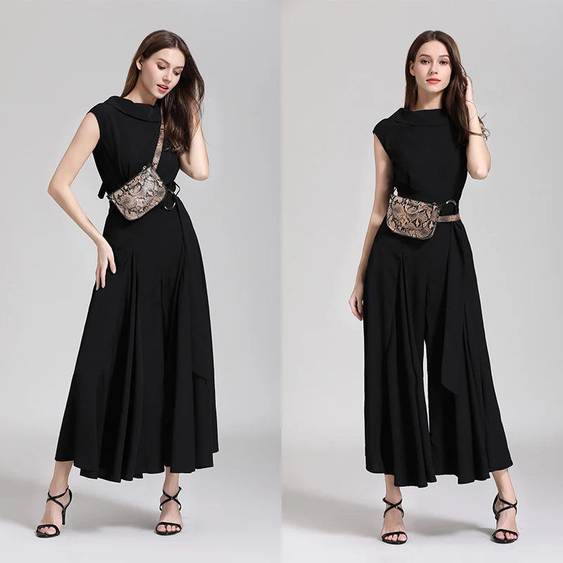 

Women Waist Pack Pu Leather Chest Bag Serpentine Fanny Pack Female Fashion Snake Skin Belt Bag High Quality Purse