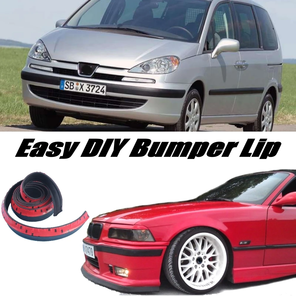Дефлектор губ бампера NOVOVISU для Peugeot 807 806 Eurovans 1994 ~ 2014 юбка переднего спойлера