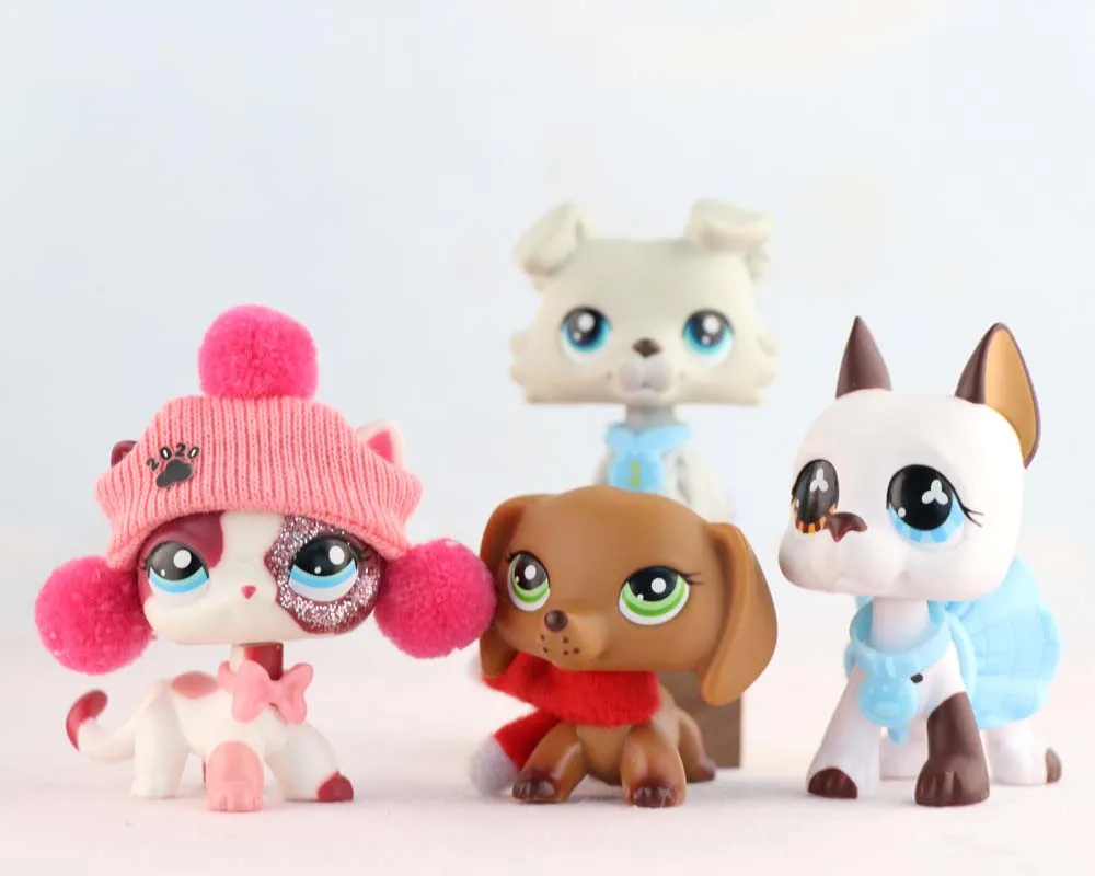 4 шт. игрушки колли такса собака великолепная быстрая кошка и чистая Пег редкие