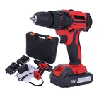 Беспроводная ударная дрель, мини-шуруповерт с литий-ионным аккумулятором, 12 в 18 в 36 В