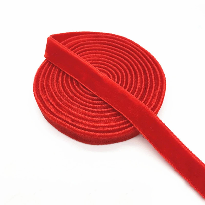 Мягкая удобная двухсторонняя бархатная лента 10 мм сделай сам материал для сумки