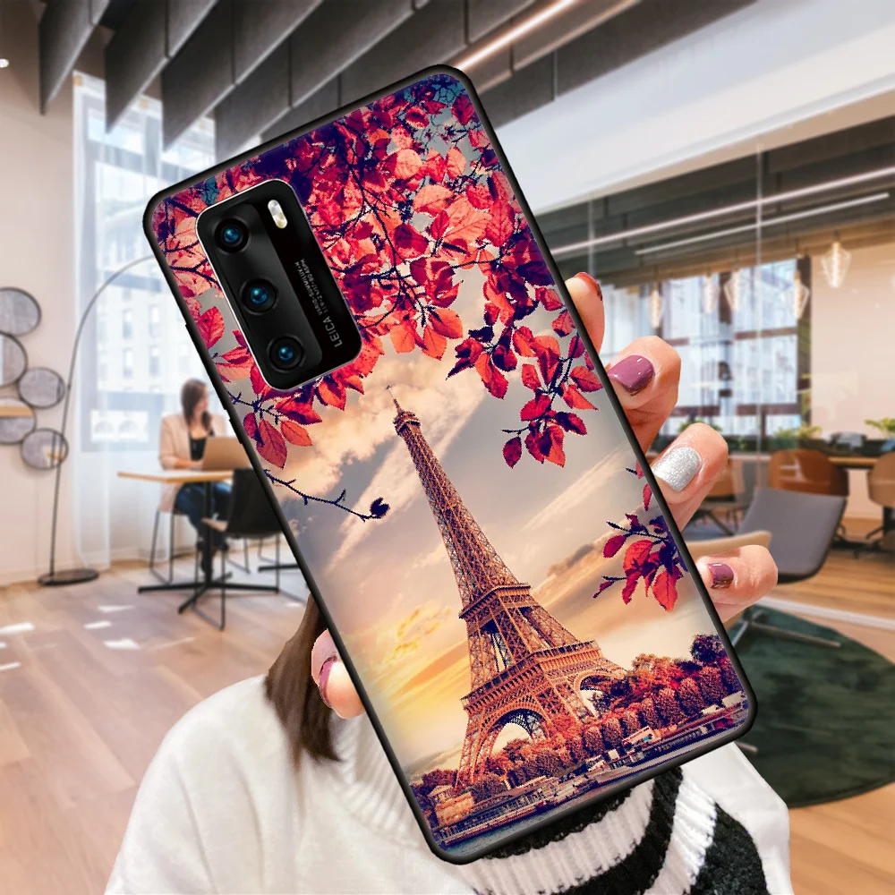 Чехол для телефона Huawei P4 P10 P30 P20 Lite P Smart Z Pro Черный Модный чехол-накладка чехол из