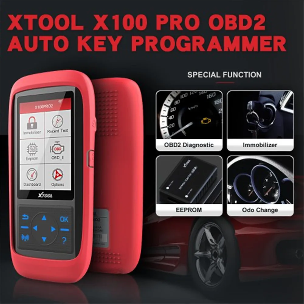 Программатор автоключей XTOOL X100 PRO 2 с адаптером EEPROM поддержка иммобилайзера и